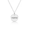 Sterling Silver Circle Mama Necklace sold by Tiny Tags