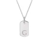 Rounded Mini Dog Tag Necklace sold by Tiny Tags