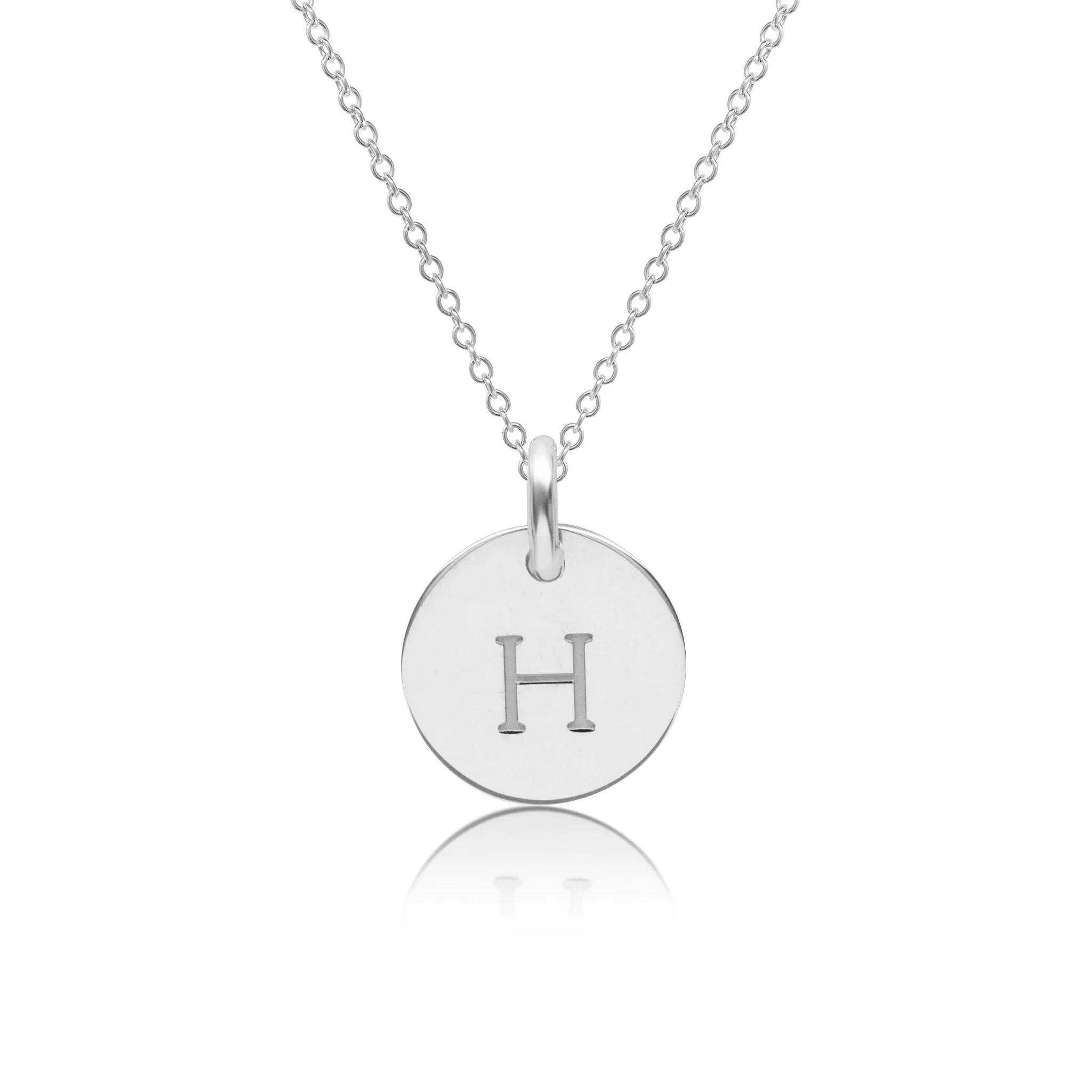 14k Gold Initial Circle Necklace - Uppercase sold by Tiny Tags product image thumbnail 4
