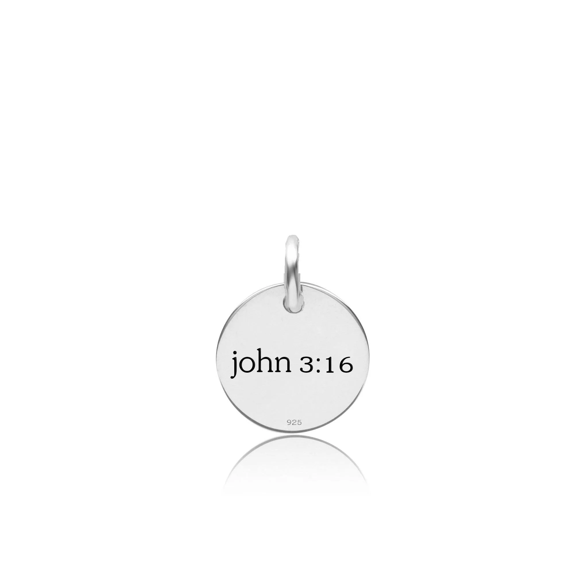 Sterling Silver Engravable Cross Necklace sold by Tiny Tags product image thumbnail 2