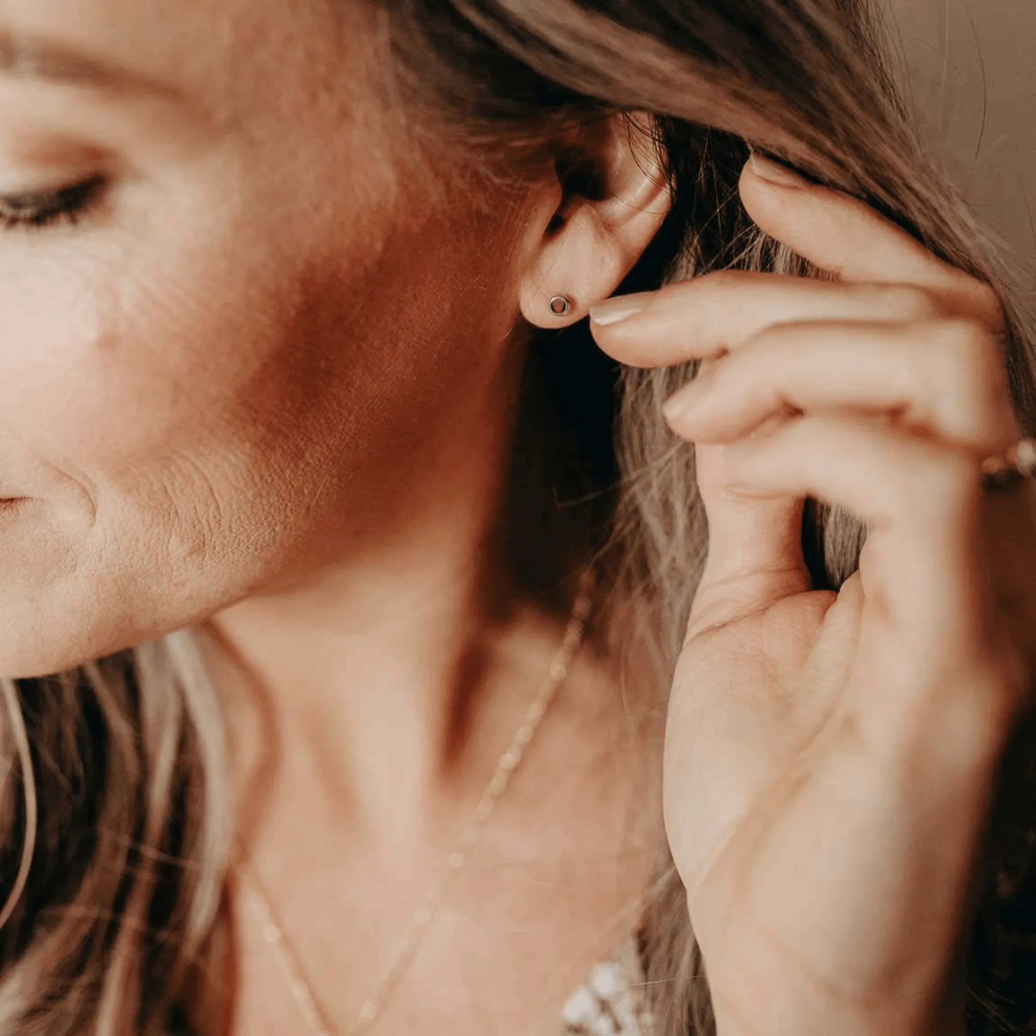 Silver Birthstone Stud Earring sold by Tiny Tags product image thumbnail 2