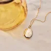 14k Oval Locket Necklace sold by Tiny Tags