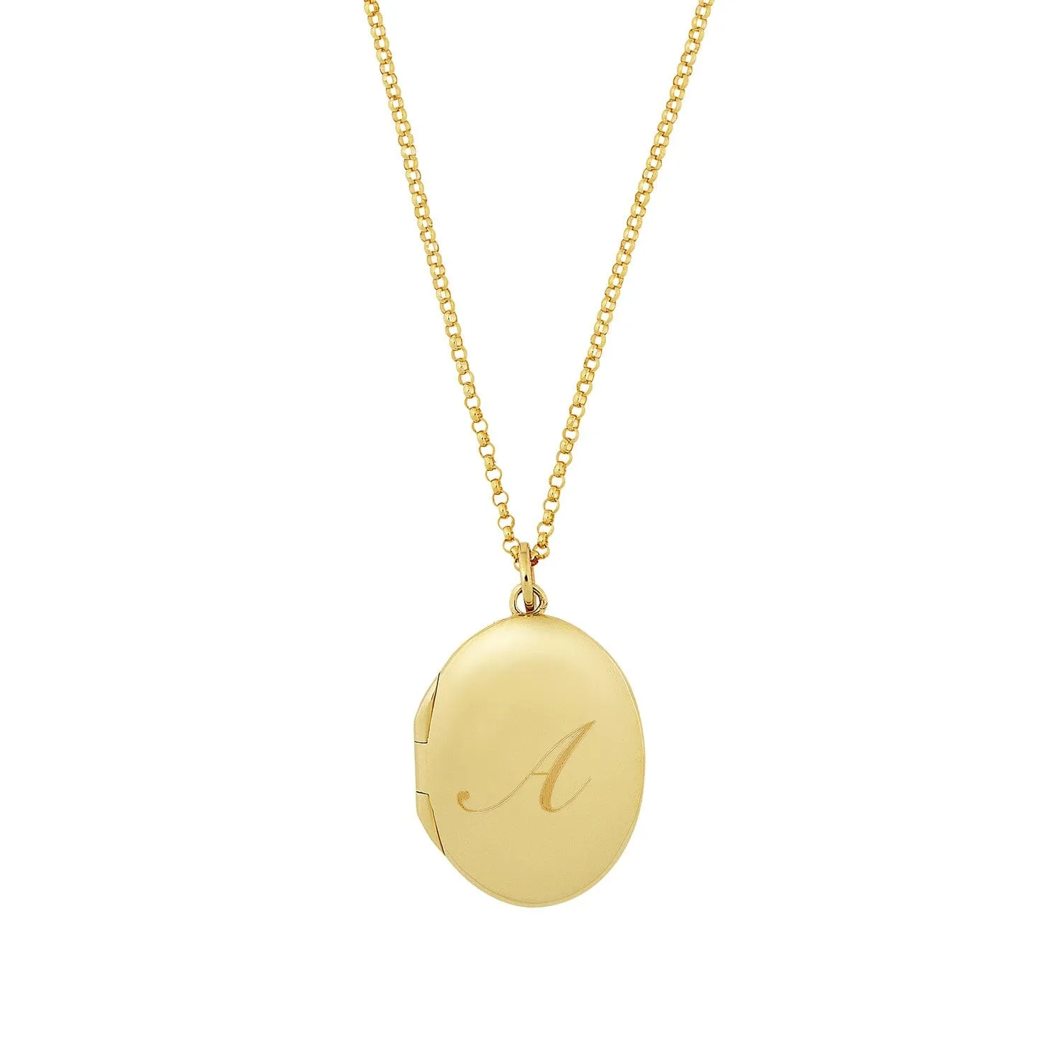 14k Oval Locket Necklace sold by Tiny Tags
