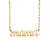 14k Gold Script Mama Nameplate Necklace sold by Tiny Tags
