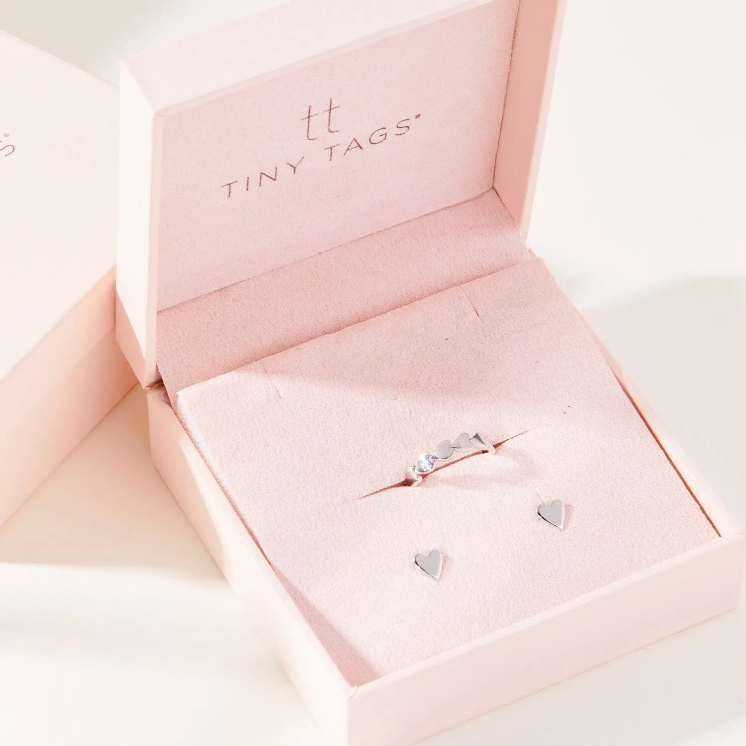 Heart Ring + Heart Earrings Set sold by Tiny Tags product image thumbnail 2