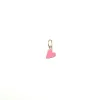 Flamingo Pink Enamel Heart Charm by Lindsey Gurk sold by Tiny Tags