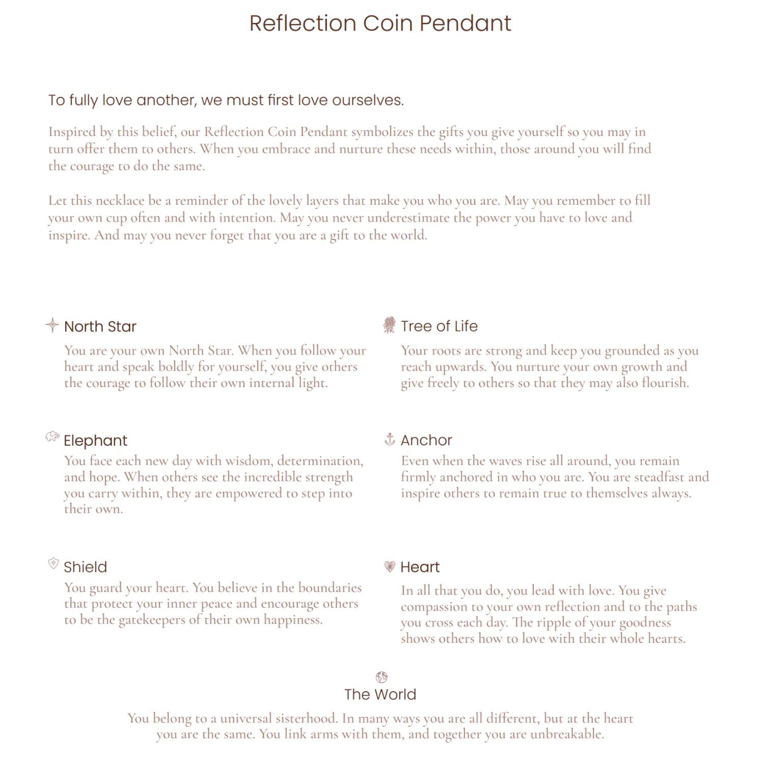 Reflection Coin Pendant sold by Tiny Tags product image thumbnail 5