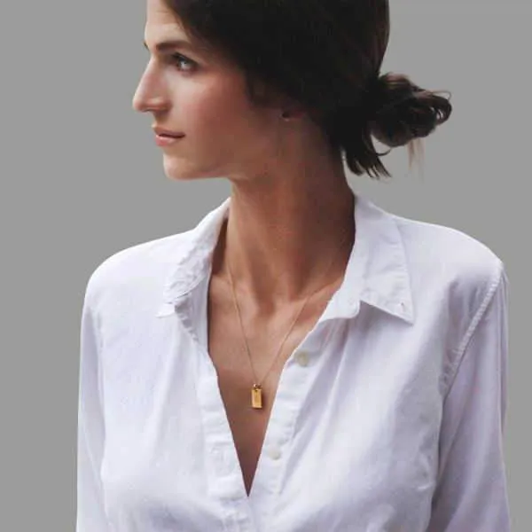 Mini Dog Tag Necklace with Birthstones (1-3 Tags) sold by Tiny Tags product image thumbnail 5