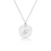 14k Gold Script Initial Circle Necklace (1-2 Circles) sold by Tiny Tags