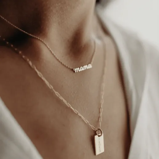 Gold Mama Nameplate - Gift with Purchase sold by Tiny Tags product image thumbnail 2