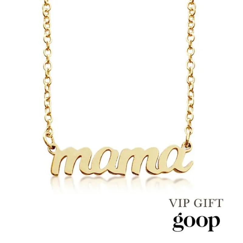Gold Mama Nameplate - Gift with Purchase sold by Tiny Tags