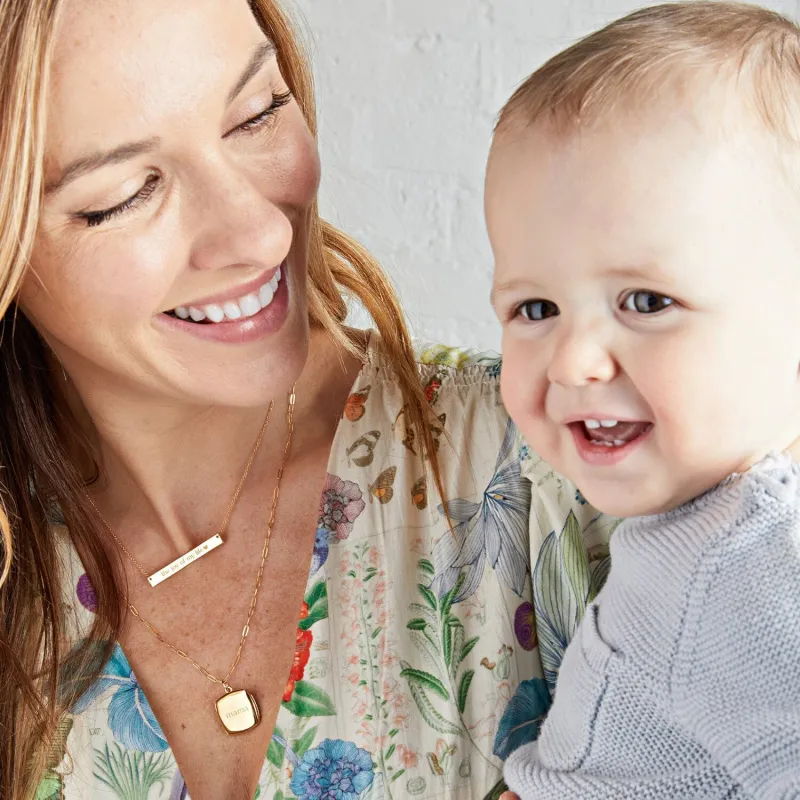 Mama Square Locket Necklace sold by Tiny Tags