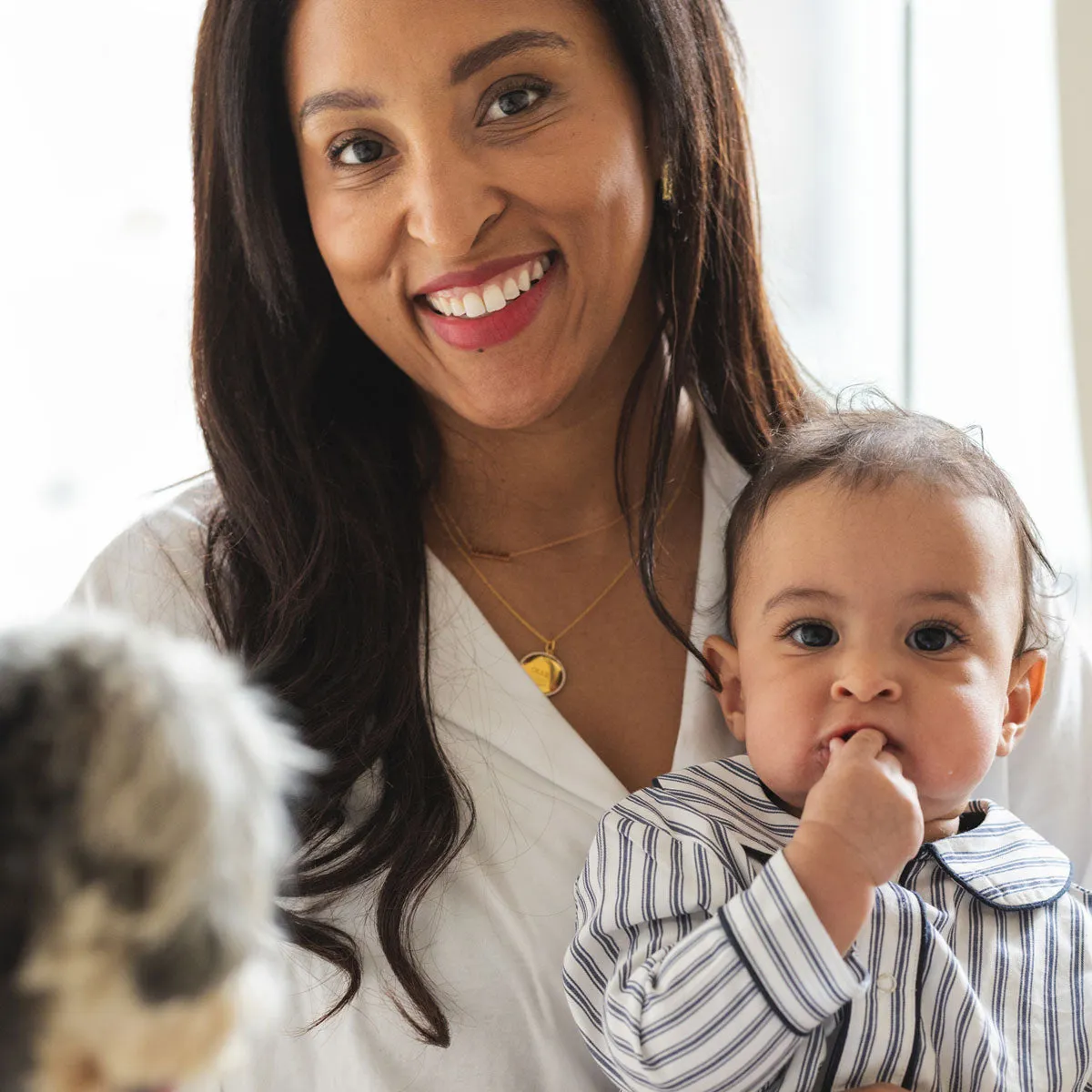 Sterling Silver Modern Mama Nameplate - Petite Plume Collab sold by Tiny Tags product image thumbnail 5