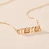 14k Gold Modern Mama Nameplate - Petite Plume Collab sold by Tiny Tags