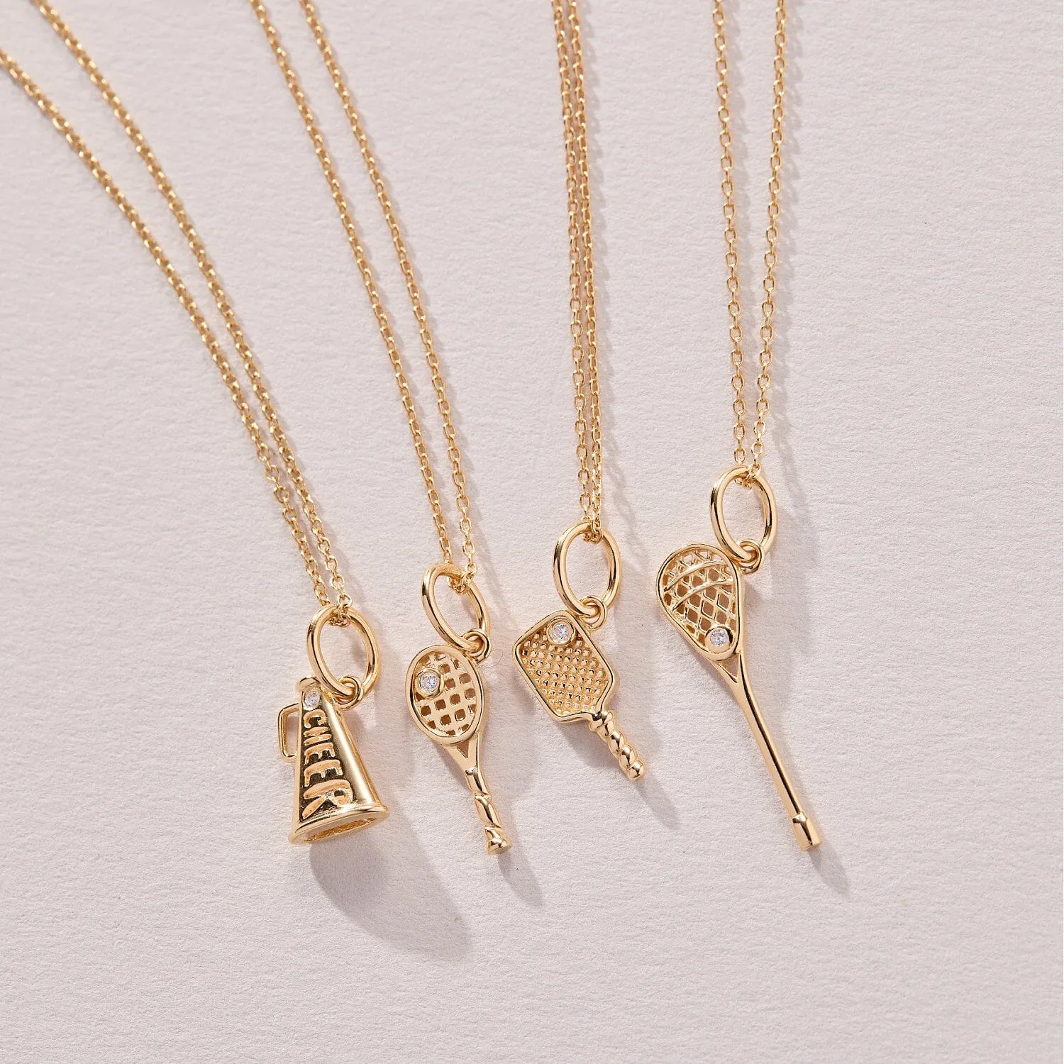 Tennis Charm Necklace sold by Tiny Tags product image thumbnail 4