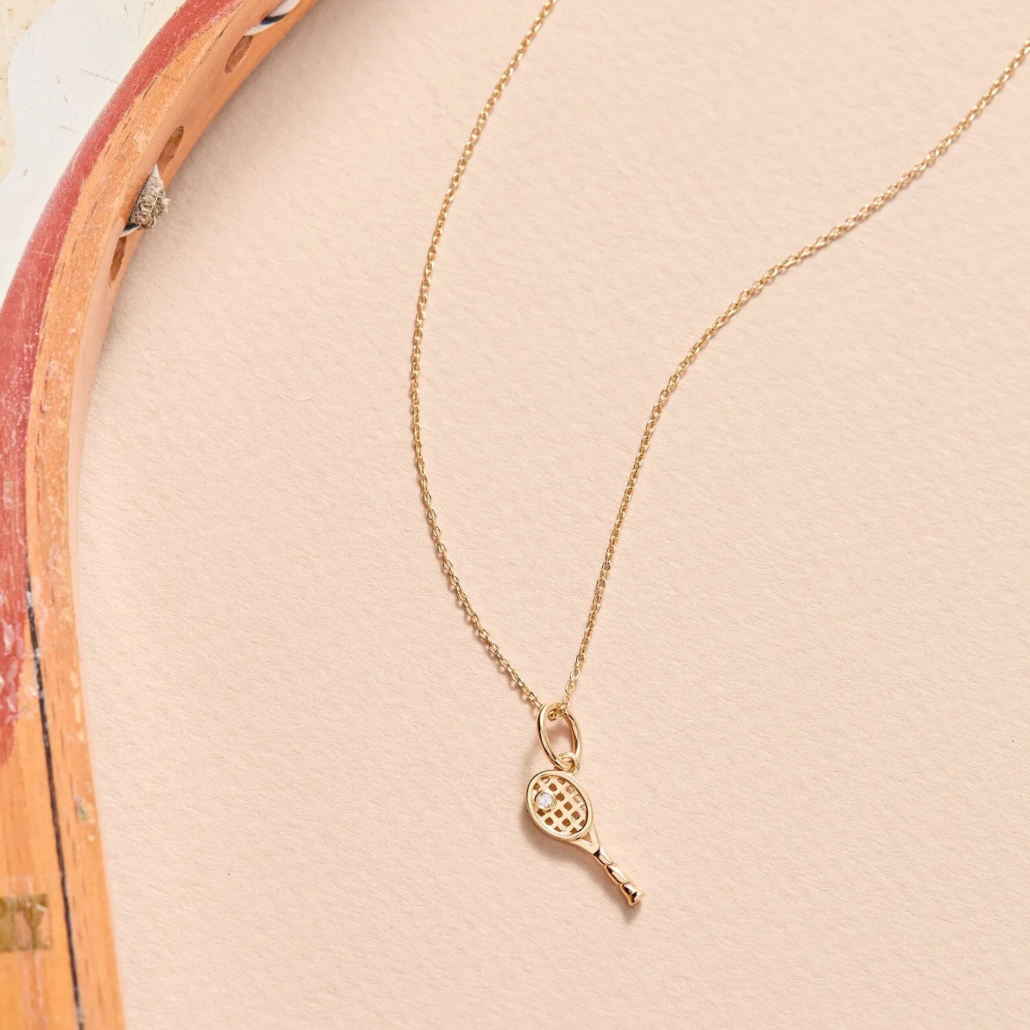 Tennis Charm Necklace sold by Tiny Tags product image thumbnail 3