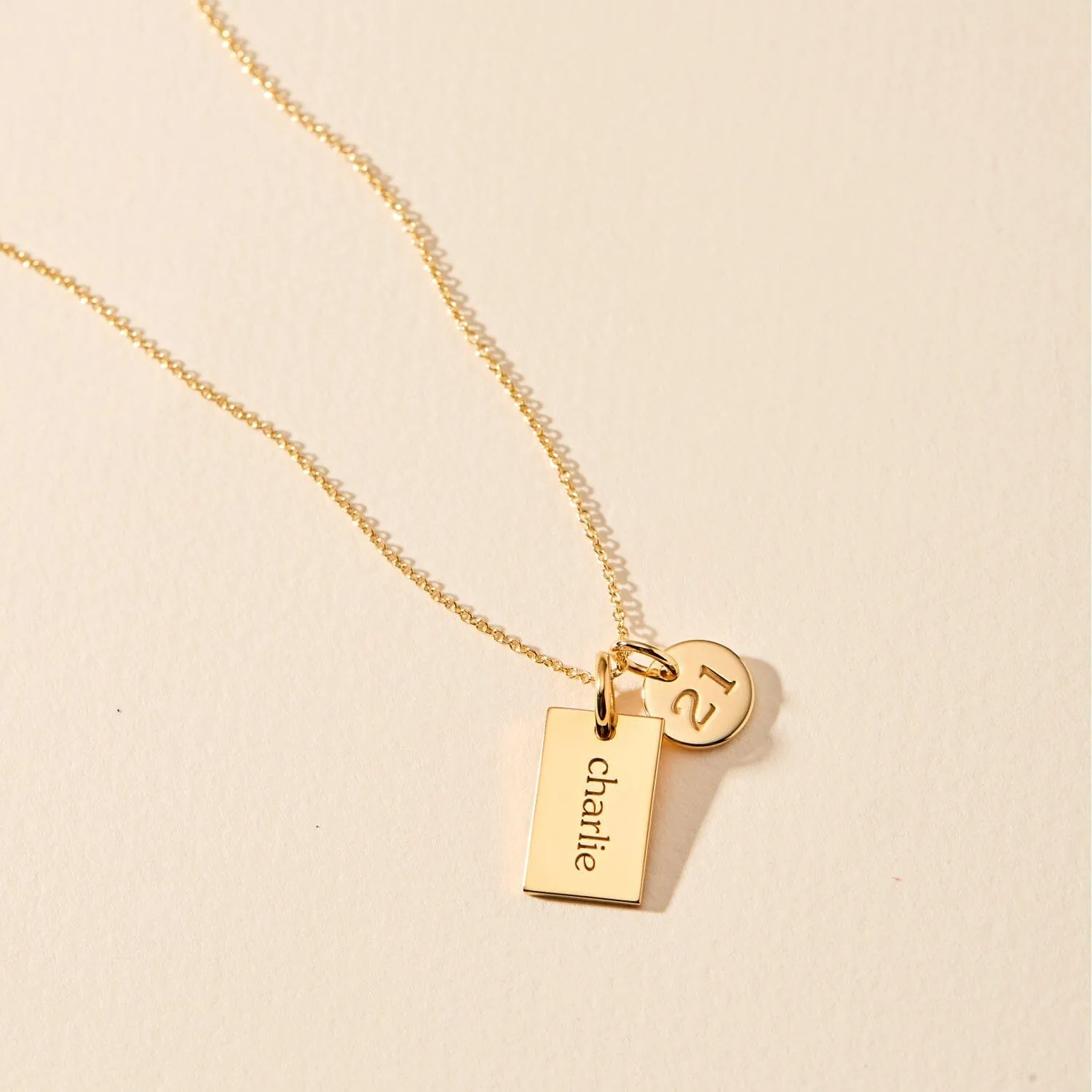 Mini Circle Number Charm sold by Tiny Tags product image thumbnail 3