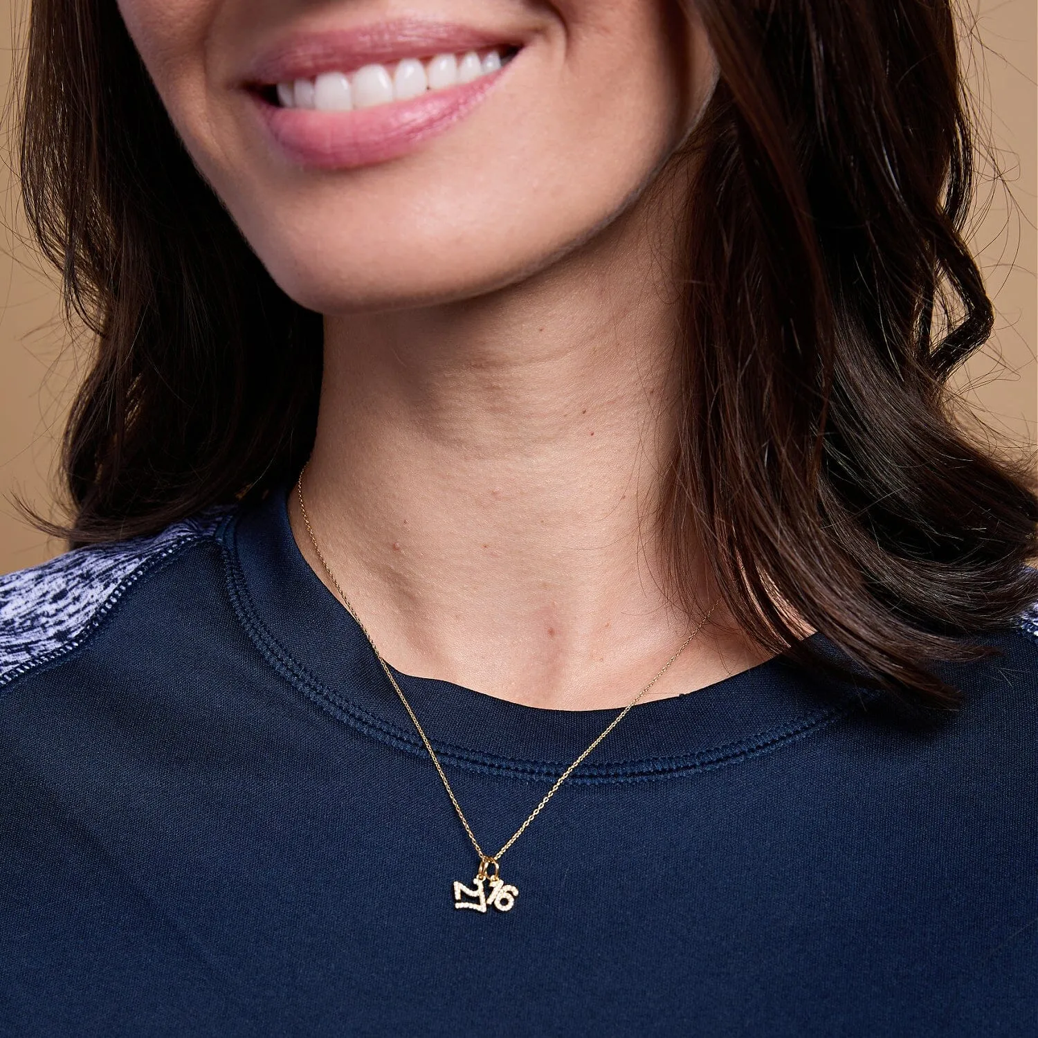 Pavé Number Charm sold by Tiny Tags product image thumbnail 3