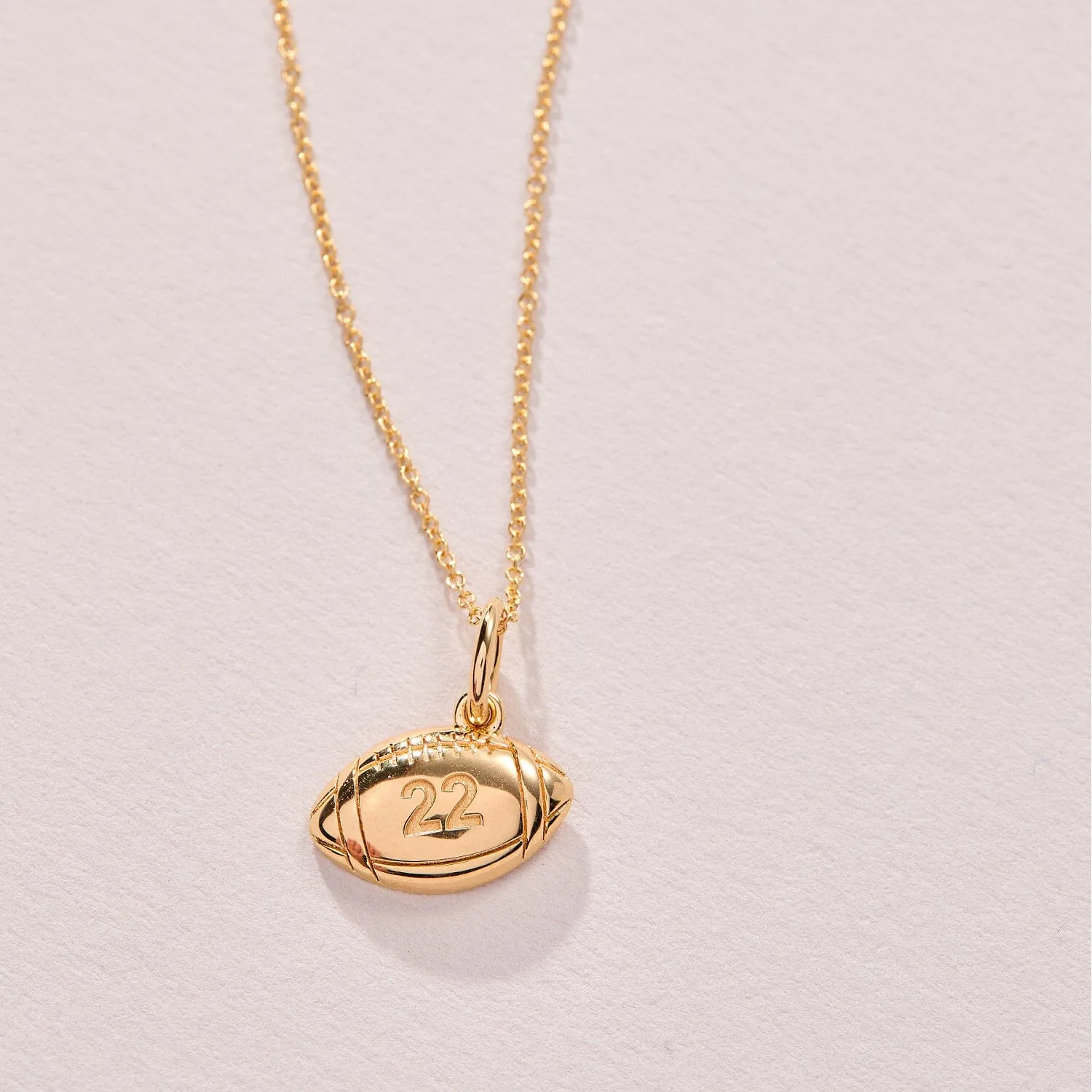 Football Charm Necklace sold by Tiny Tags product image thumbnail 3