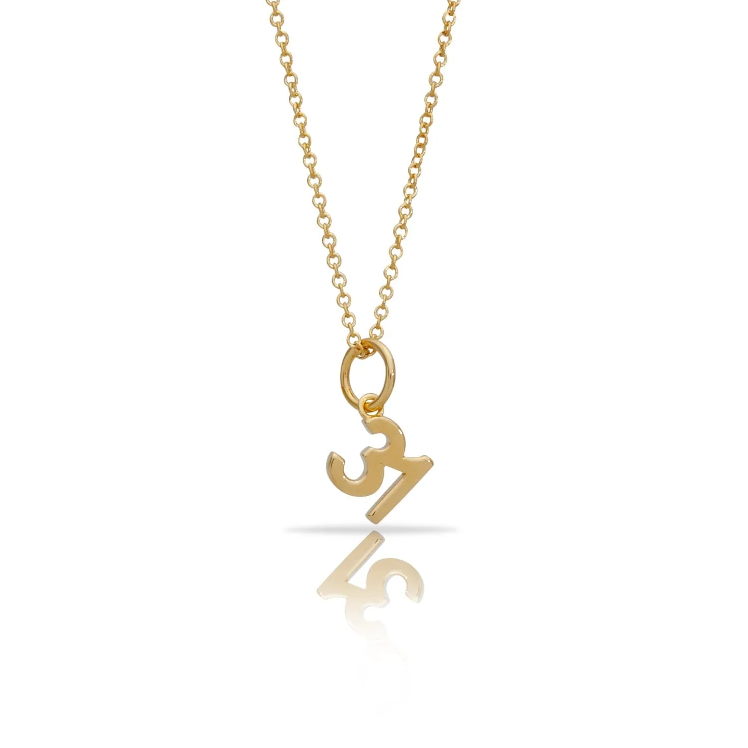 Number Charm Necklace sold by Tiny Tags