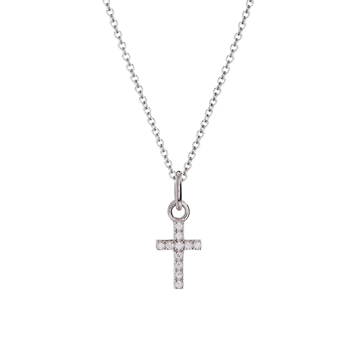 Pavé Cross Necklace sold by Tiny Tags product image thumbnail 5