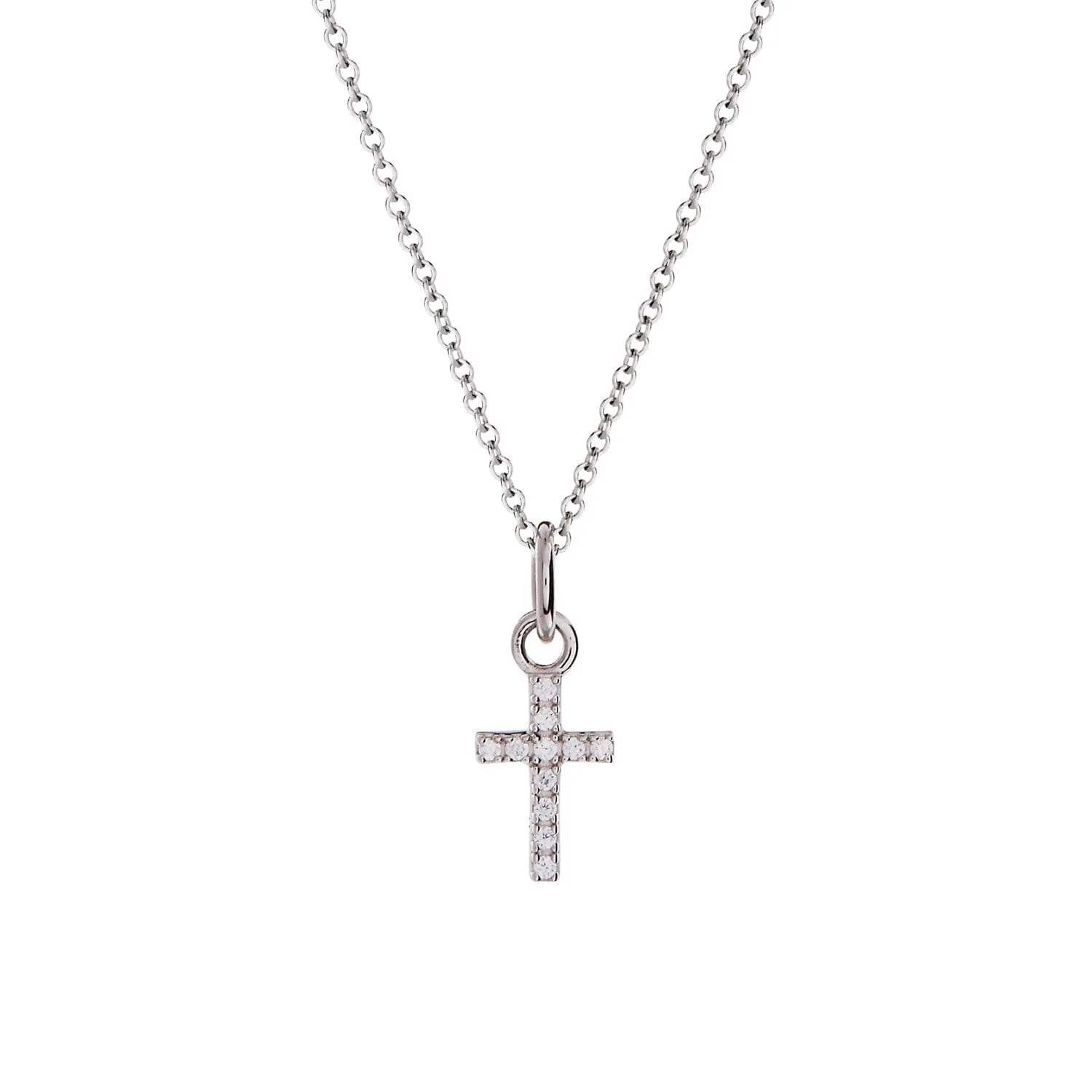 Pavé Cross Necklace sold by Tiny Tags product image thumbnail 4