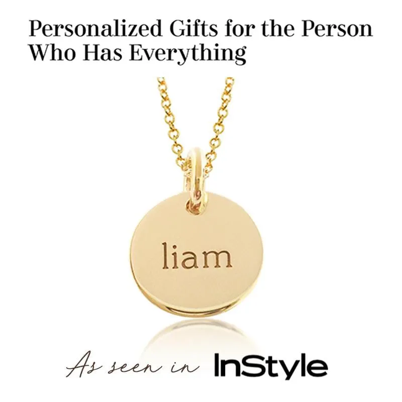 Circle Tag Necklace sold by Tiny Tags product image thumbnail 5