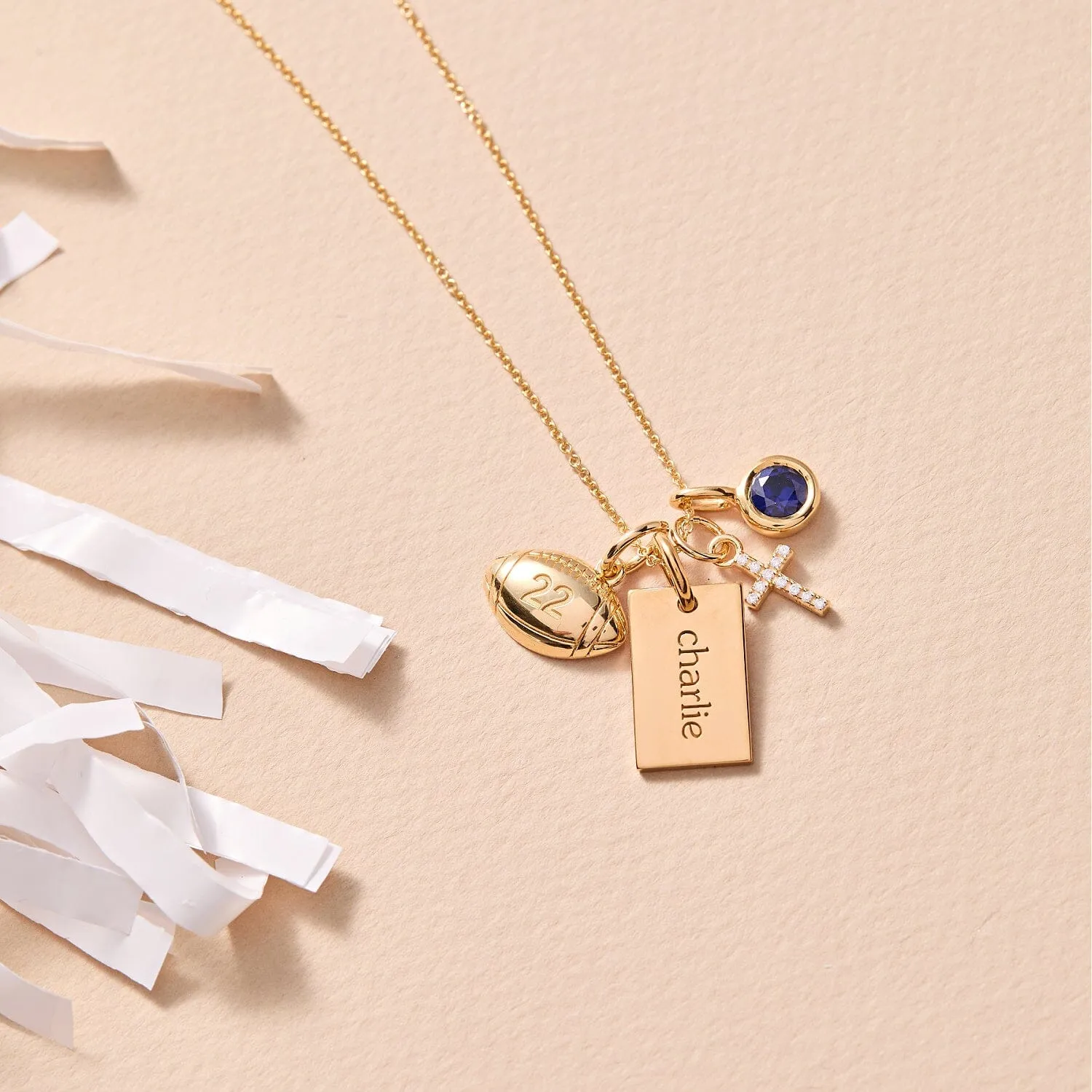 Football Charm sold by Tiny Tags product image thumbnail 3