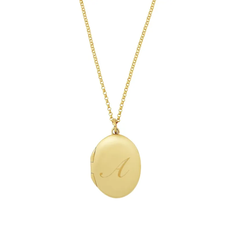 Oval Locket Necklace sold by Tiny Tags