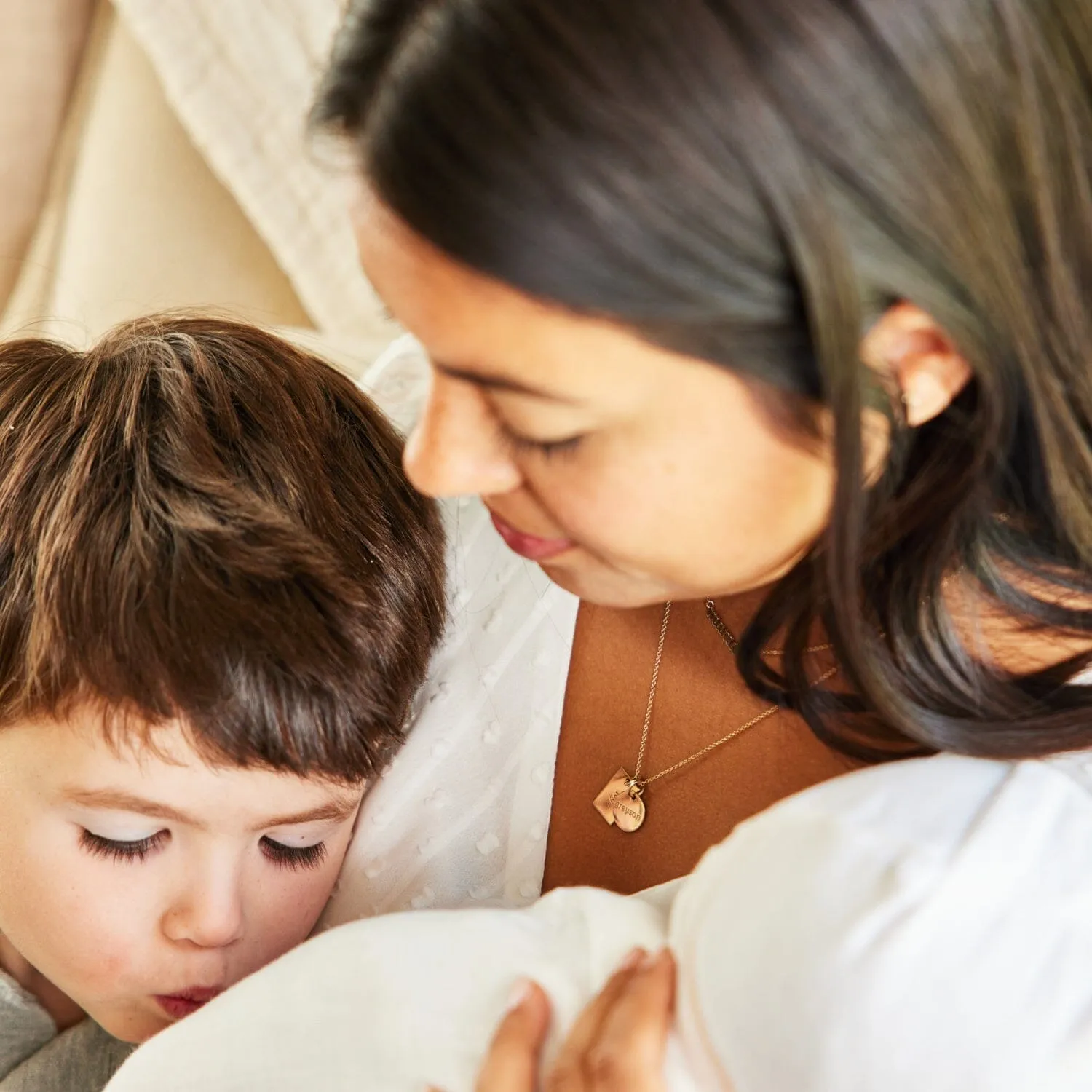 Circle & Mini Dog Tag Necklace sold by Tiny Tags product image thumbnail 5