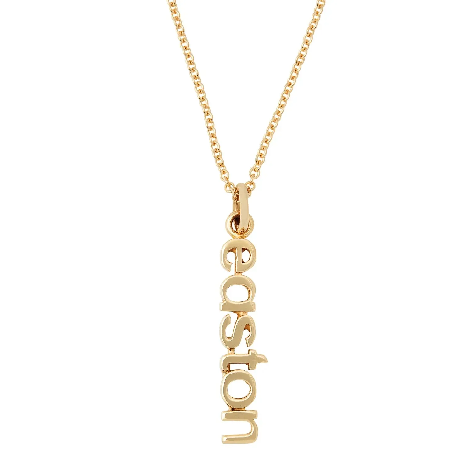 Vertical Name Necklace sold by Tiny Tags