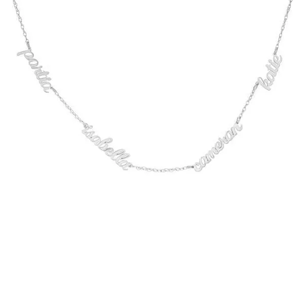 Script Nameplate Necklace - 4 Names sold by Tiny Tags product image thumbnail 5