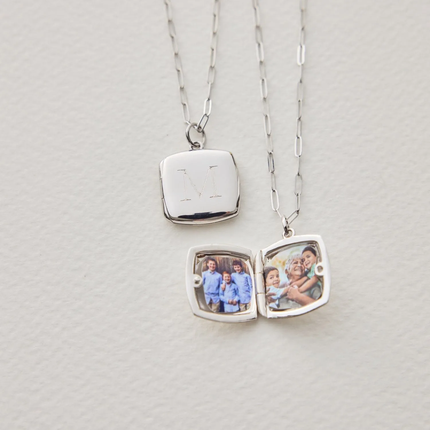 Square Locket Necklace sold by Tiny Tags product image thumbnail 5