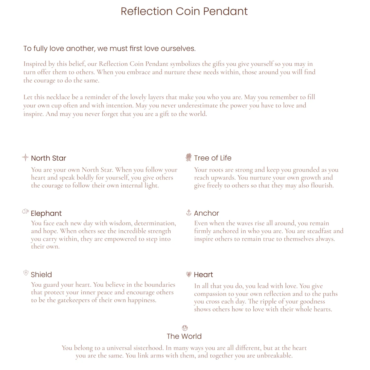 Reflection Coin Pendant sold by Tiny Tags product image thumbnail 5