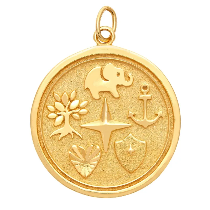 Reflection Coin Pendant sold by Tiny Tags