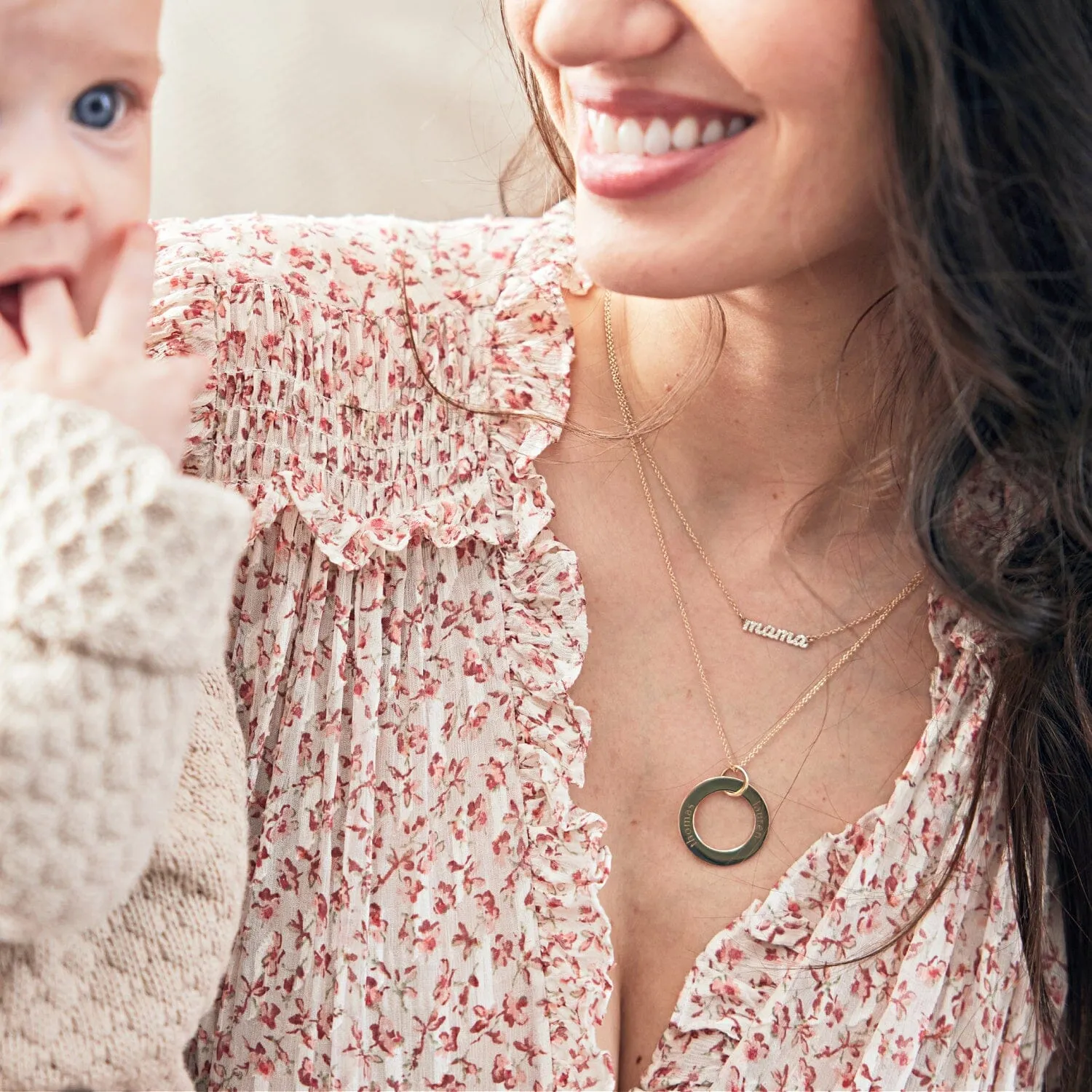 Pavé Script Mama Necklace sold by Tiny Tags product image thumbnail 2