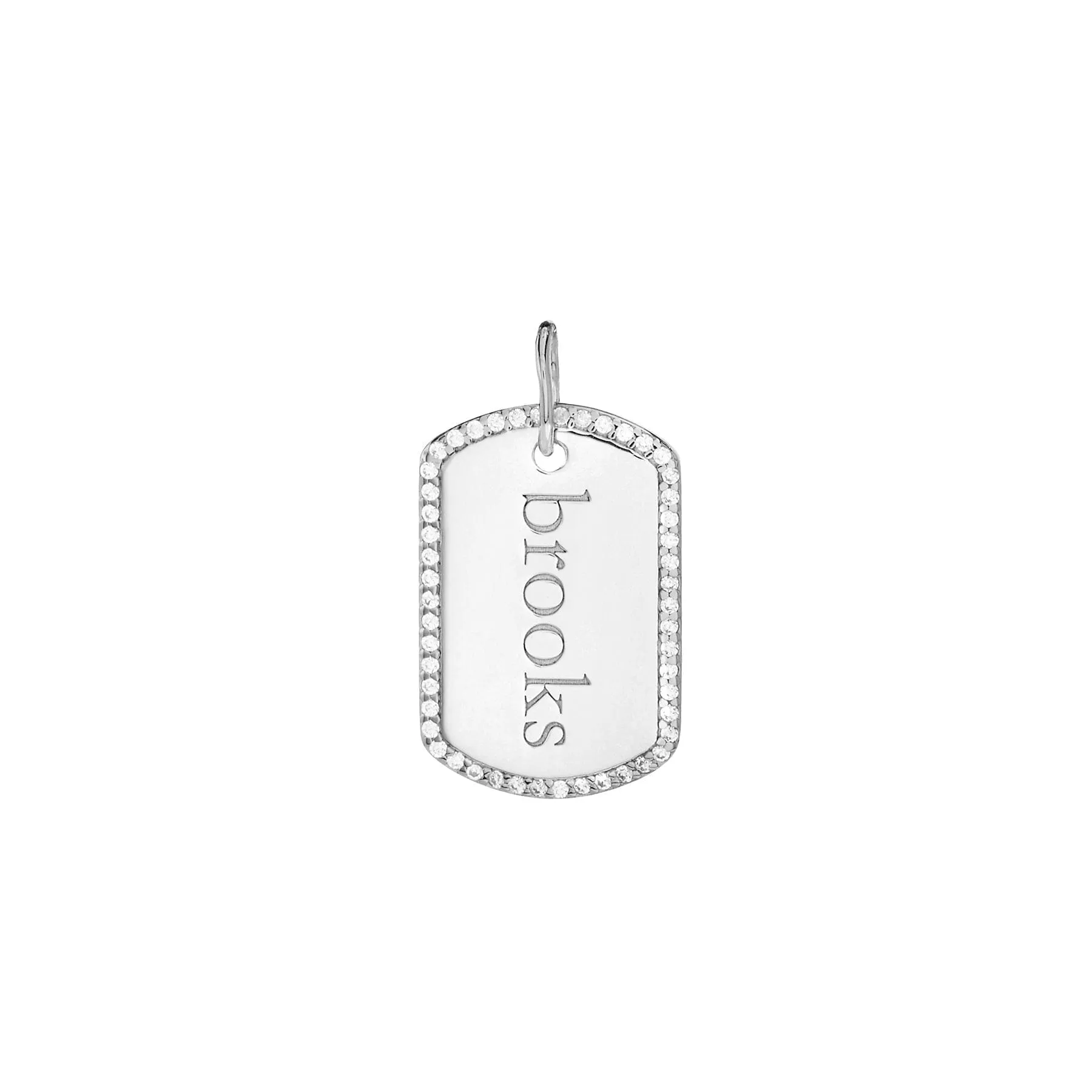 Pavé Large Dog Tag sold by Tiny Tags product image thumbnail 3