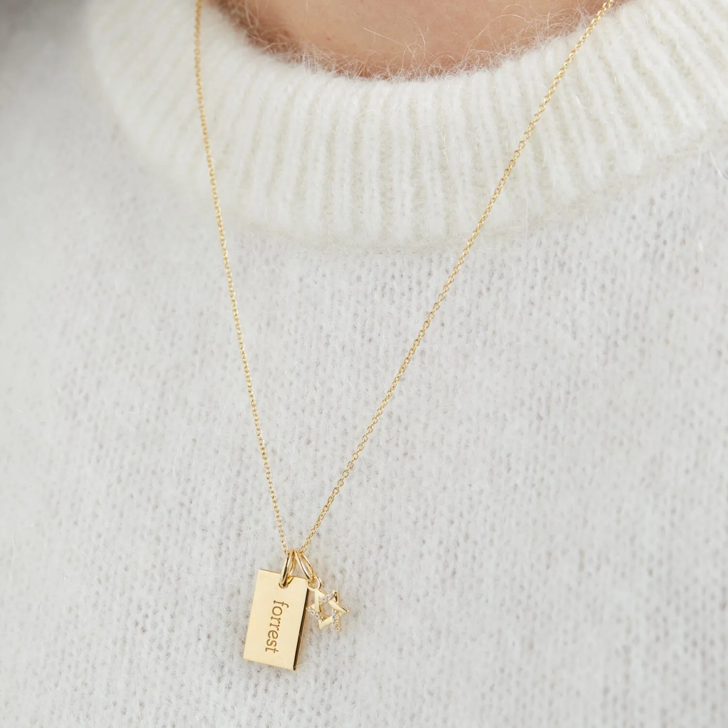 Pavé Star of David Necklace sold by Tiny Tags product image thumbnail 2