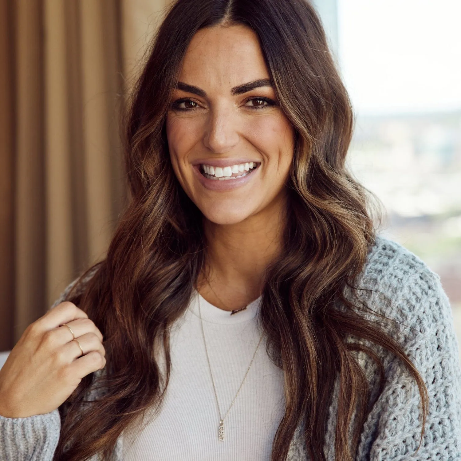 Pavé Vertical Date Necklace sold by Tiny Tags product image thumbnail 2