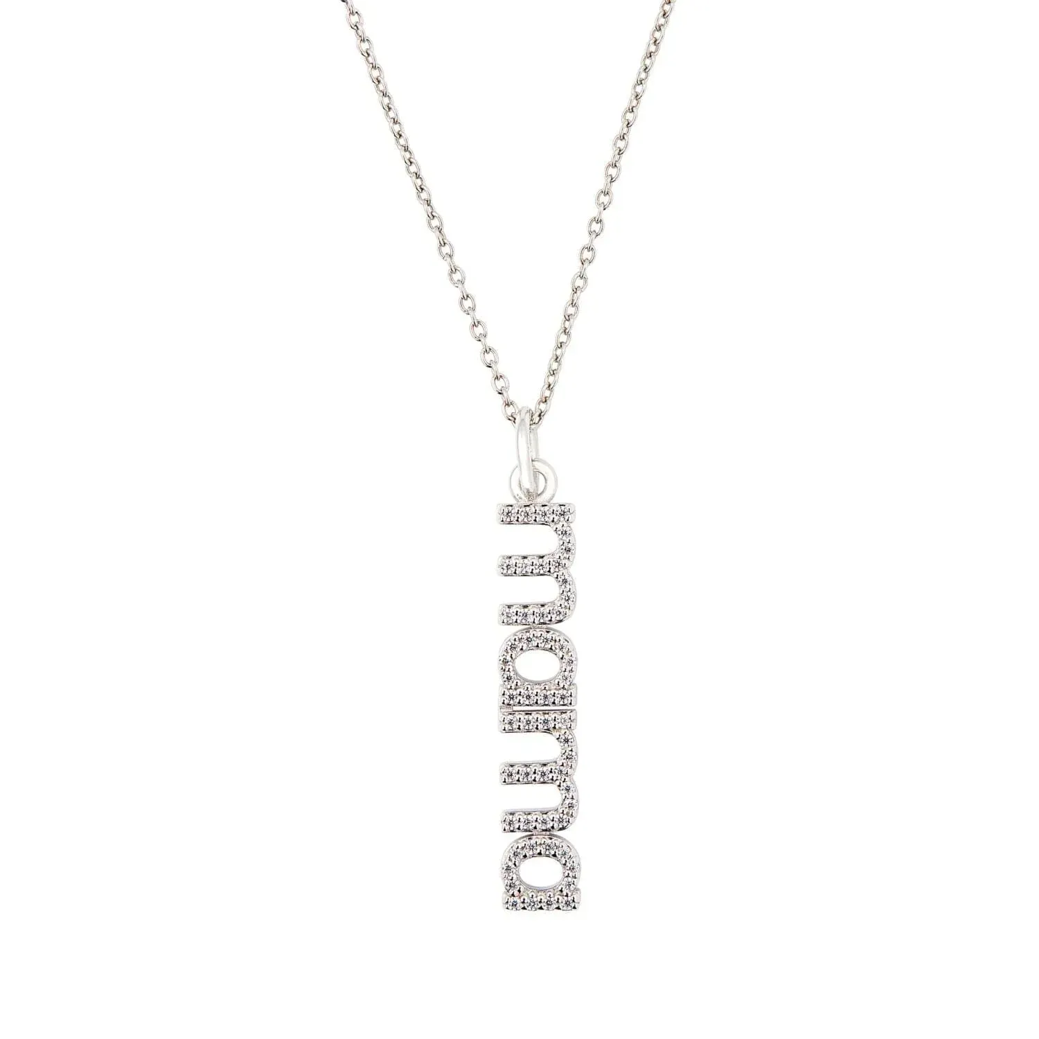 Pavé Vertical Mama Necklace sold by Tiny Tags product image thumbnail 2