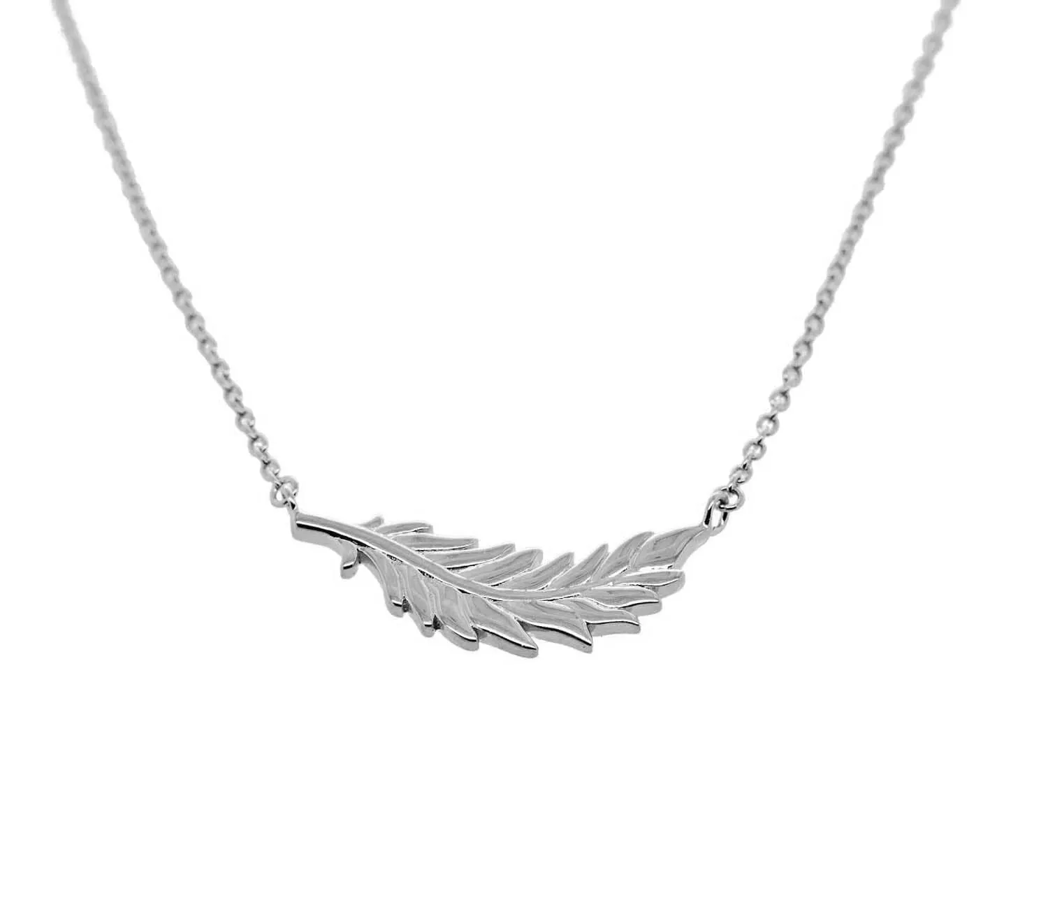 Floating Flamingo Feather Necklace by Lindsey Gurk sold by Tiny Tags product image thumbnail 2