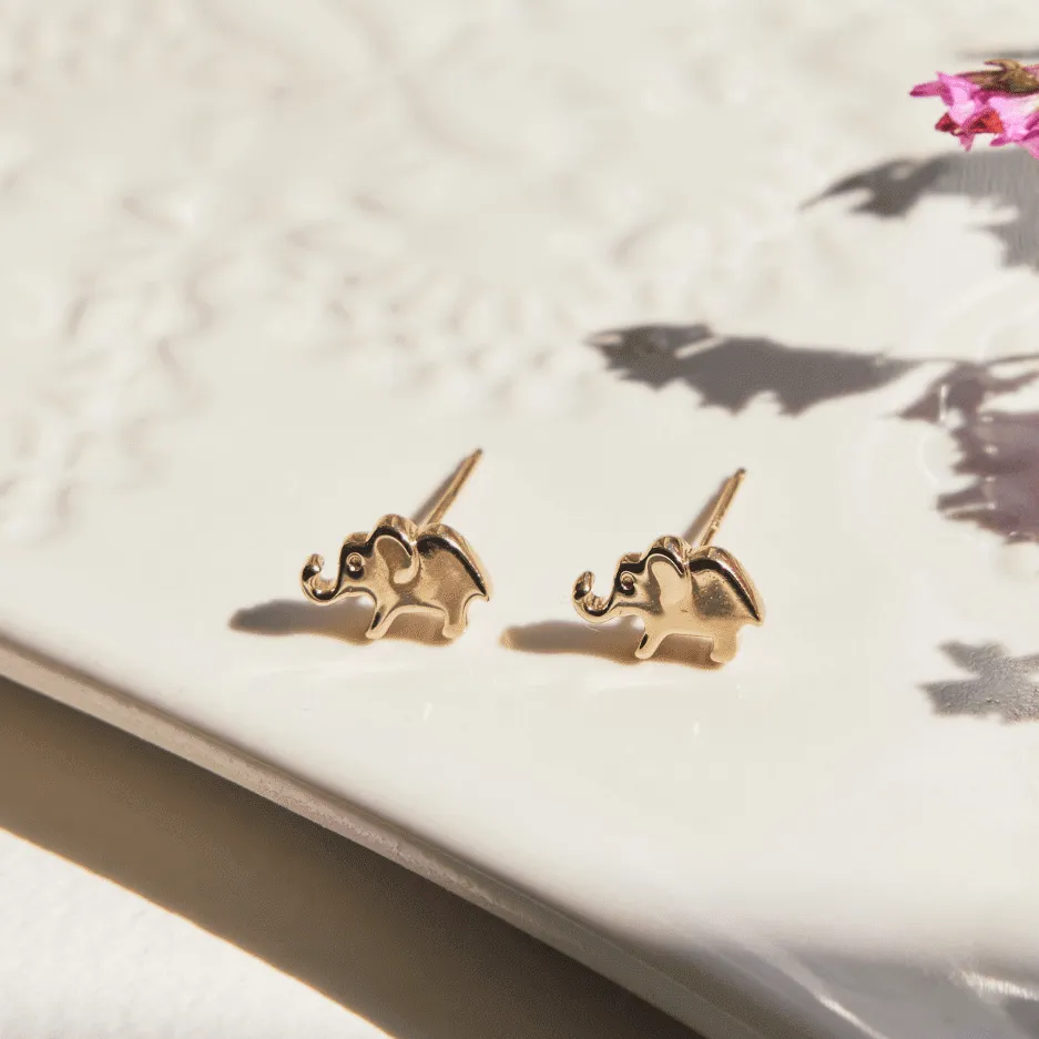 Elephant Stud Earrings sold by Tiny Tags