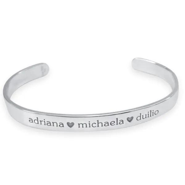 Custom Engraved Cuff Bracelet sold by Tiny Tags product image thumbnail 4