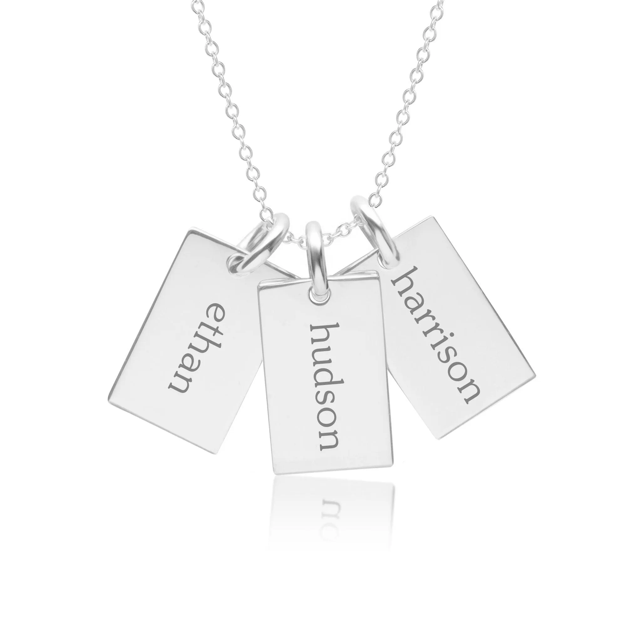 Mini Dog Tag Necklace - 3 Tags sold by Tiny Tags product image thumbnail 2