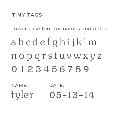 Mini Initial Circle Tag - Uppercase sold by Tiny Tags product image thumbnail 3