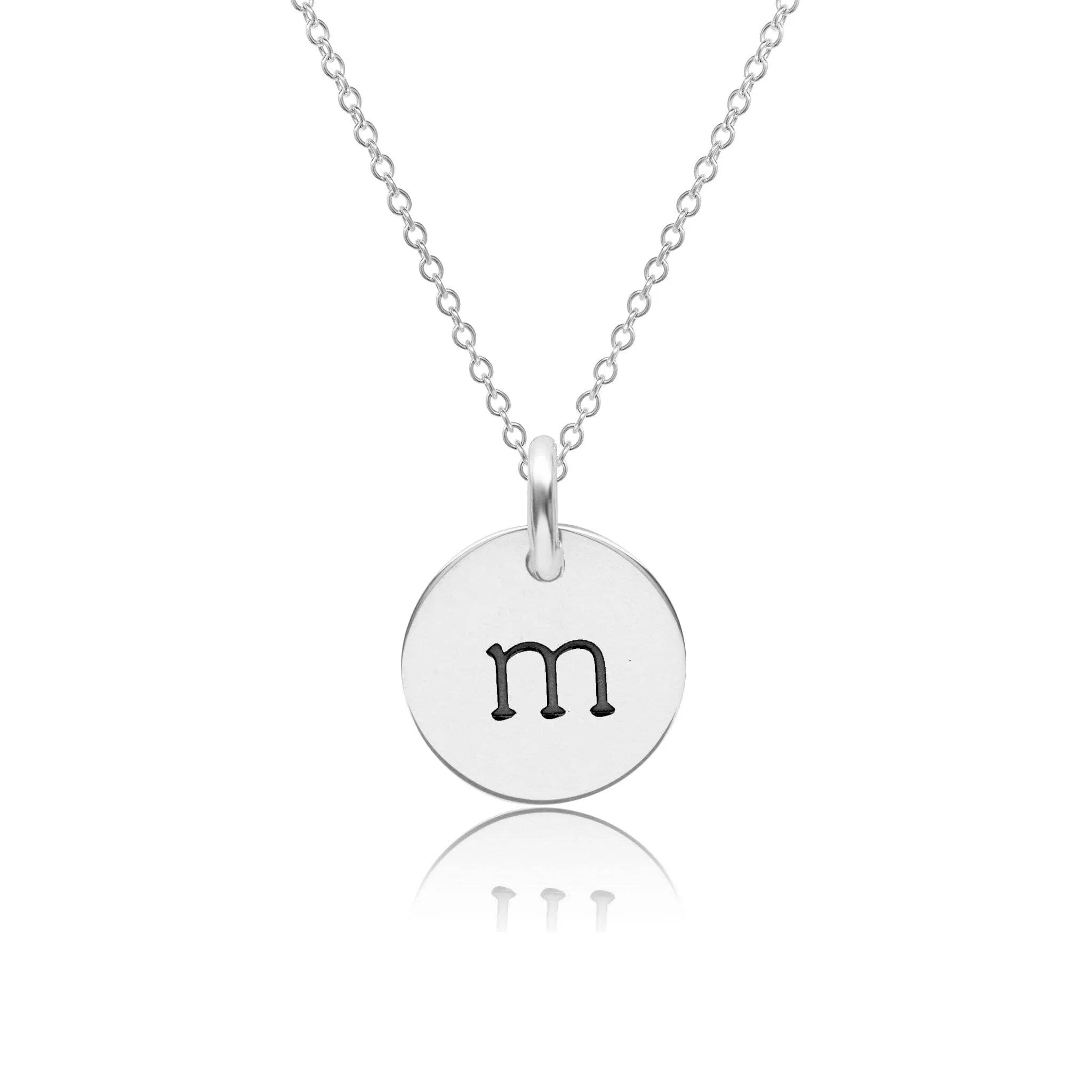 Initial Circle Tag Necklace sold by Tiny Tags product image thumbnail 3