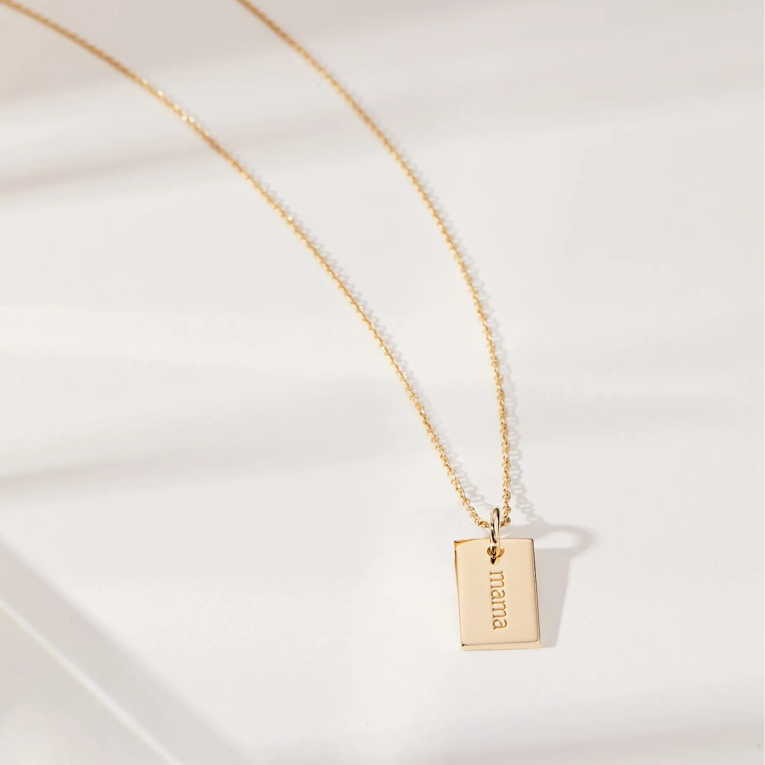 Mama Mini Dog Tag Necklace sold by Tiny Tags product image thumbnail 3