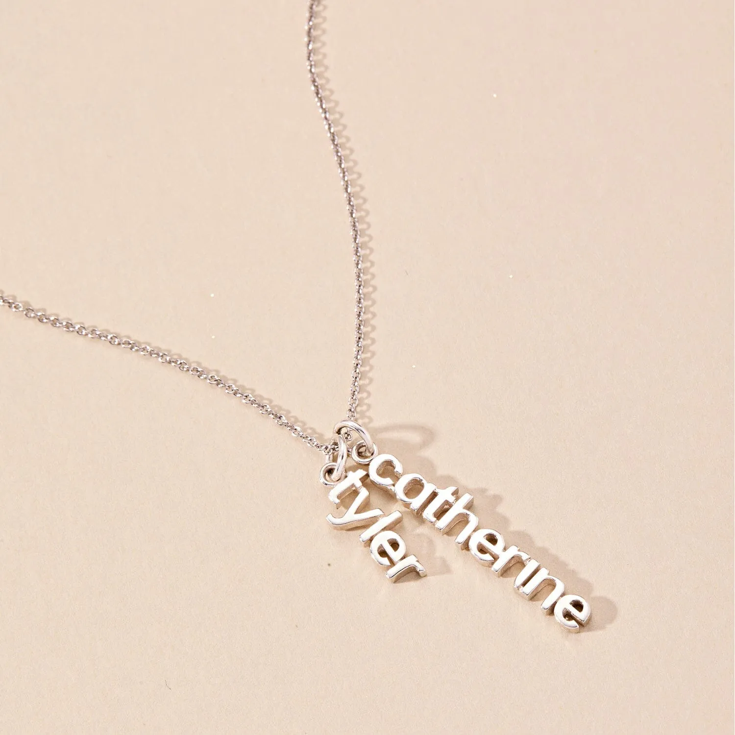 Vertical Name Necklace sold by Tiny Tags product image thumbnail 4