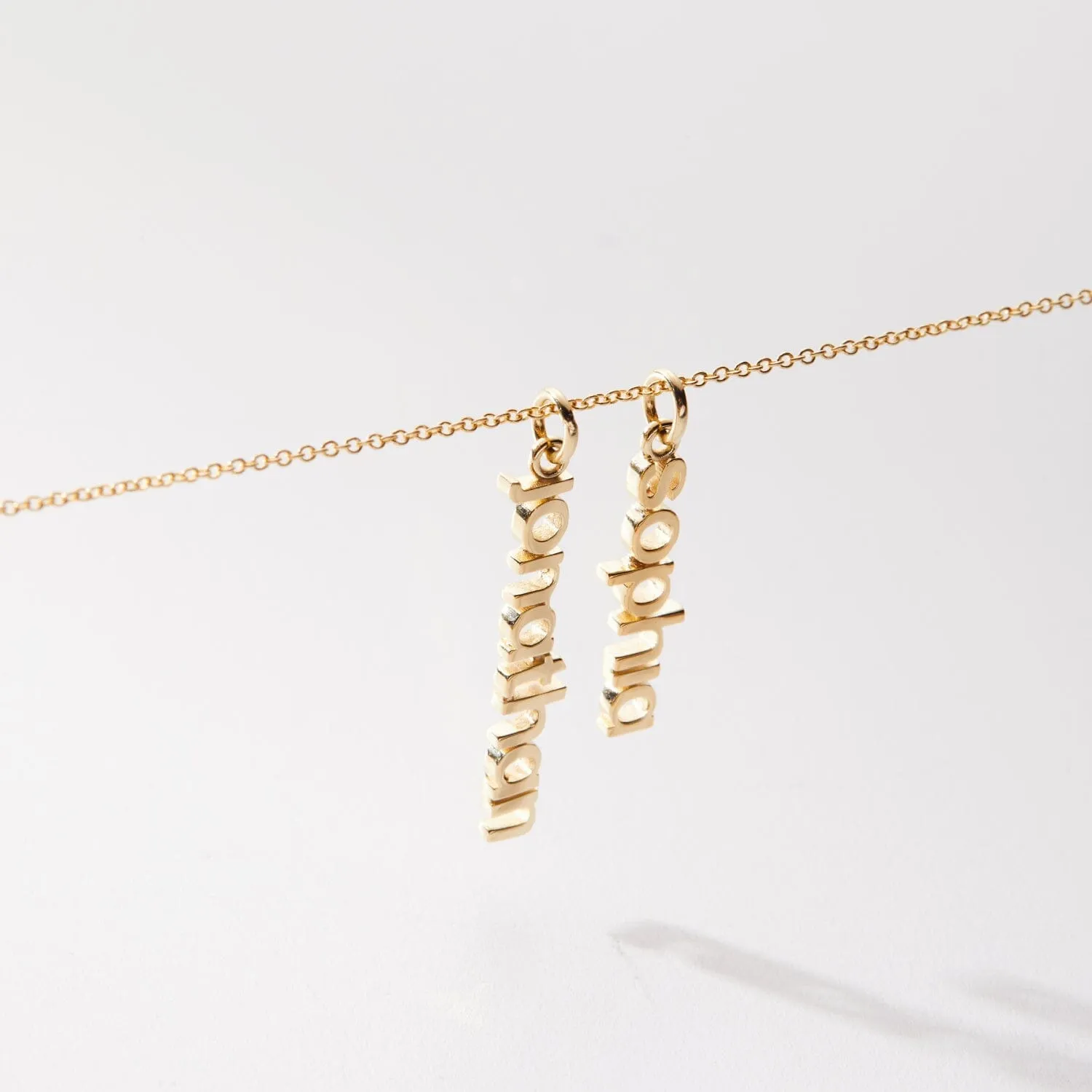 Vertical Name Necklace sold by Tiny Tags product image thumbnail 3