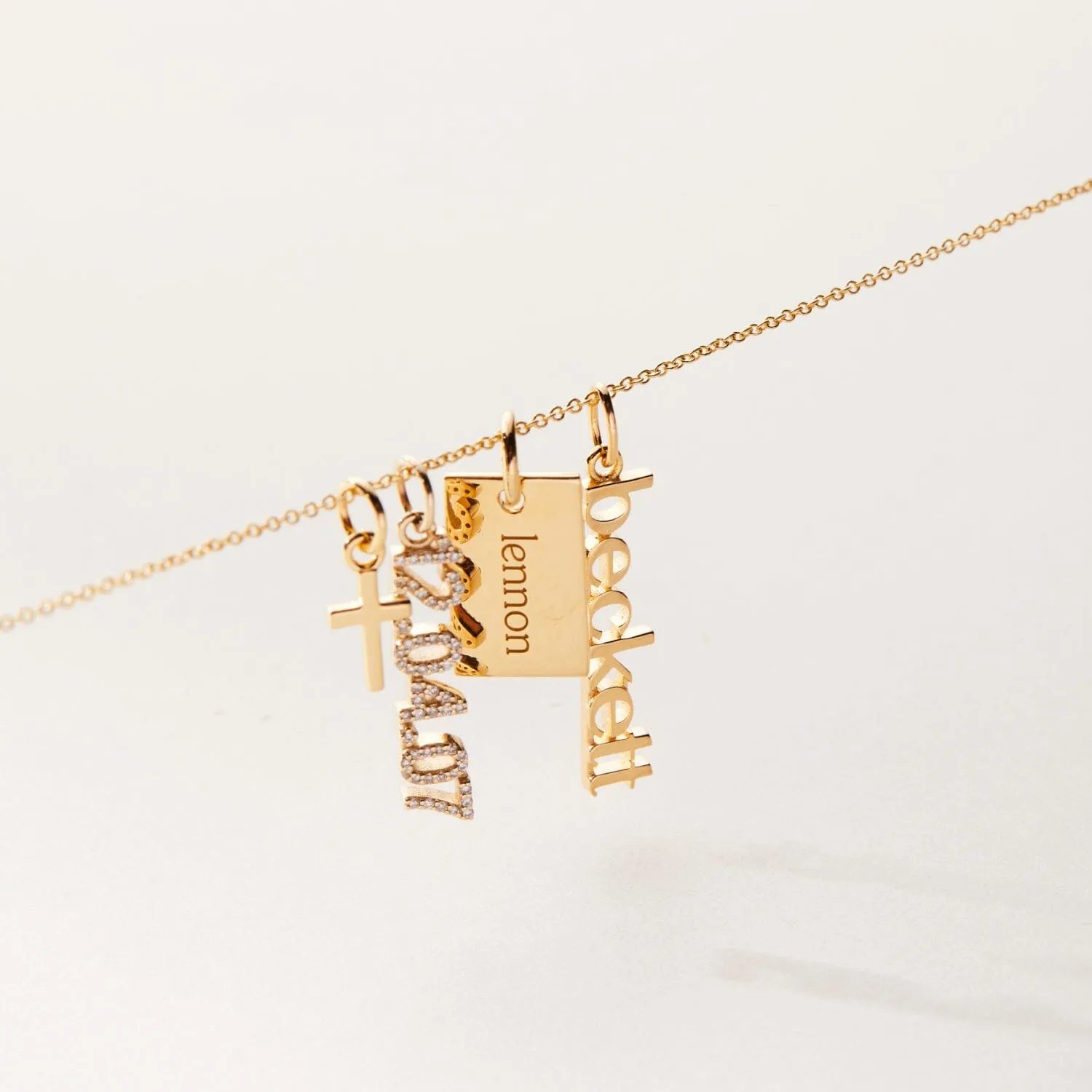 Vertical Name Charm sold by Tiny Tags product image thumbnail 3